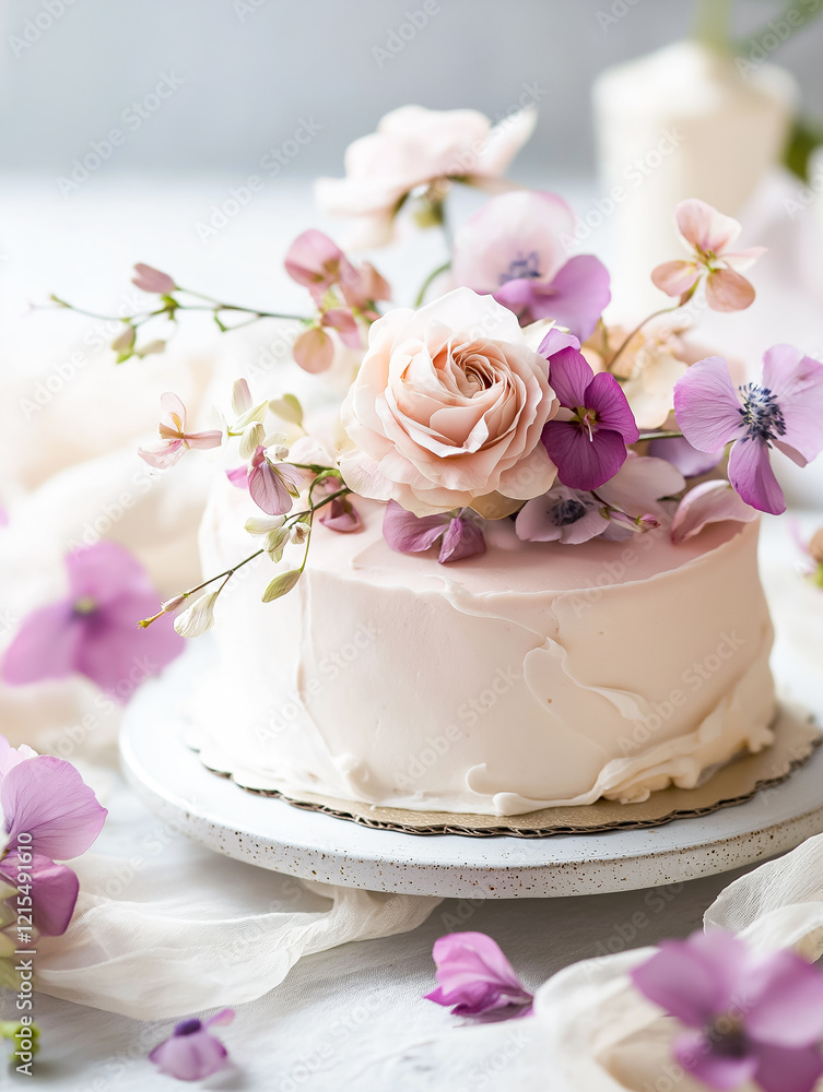 Flower Cakes with Soft Shadows and Delicate Editing Flower Cakes with Soft Shadows and Delicate Editing