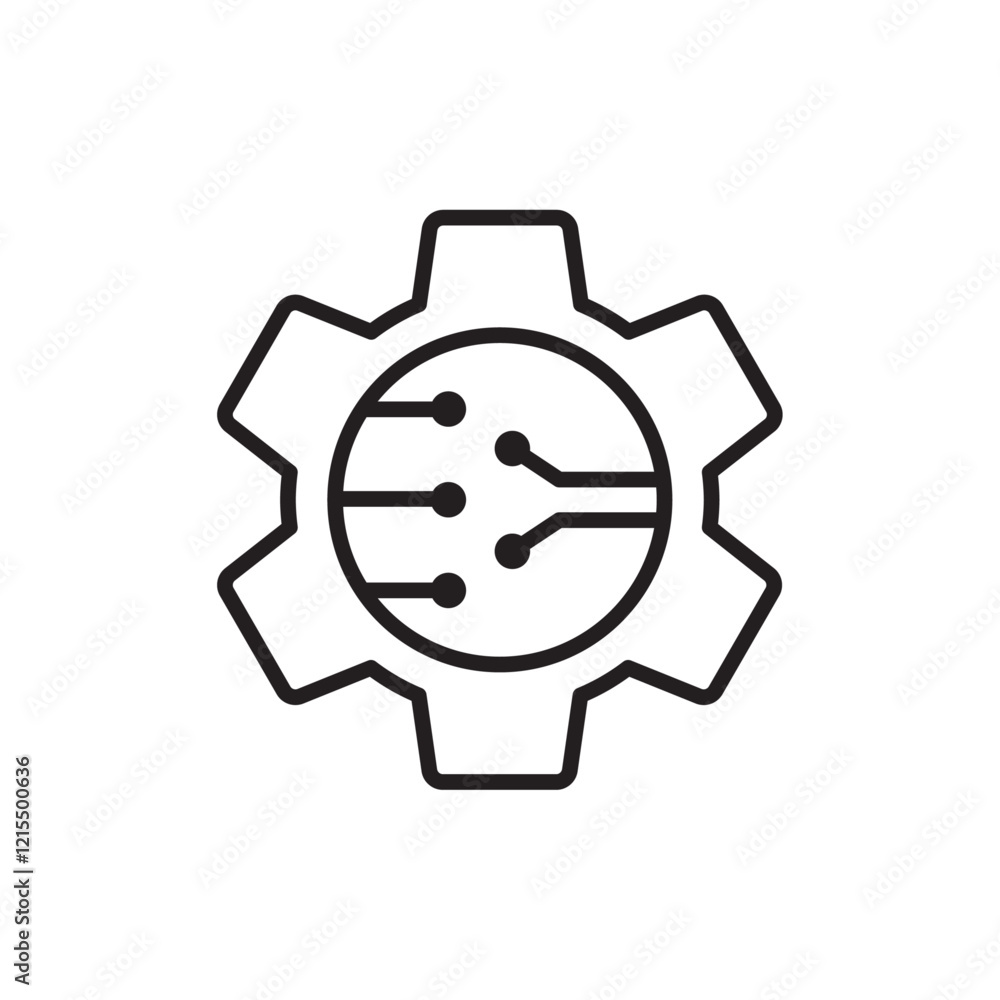 ETL icon Outline set in black and white color ETL icon Outline set in black and white color