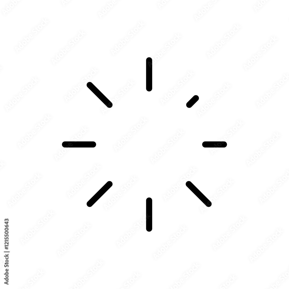 Fast processing icon Outline set in black and white color Fast processing icon Outline set in black and white color