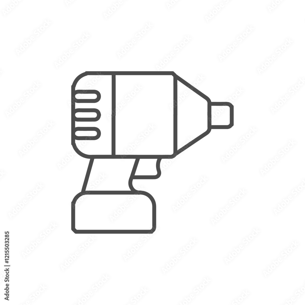 screw driver icon Outline set in black and white color screw driver icon Outline set in black and white color