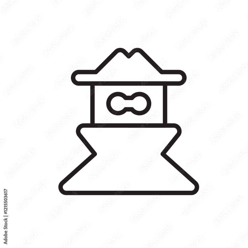 Spy icon Outline set in black and white color Spy icon Outline set in black and white color
