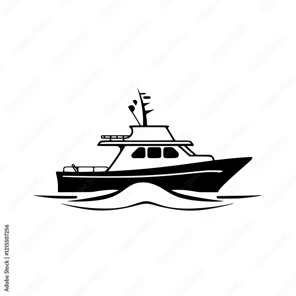 Elegant Yacht Sailing on Calm Waters: A Luxurious Cruise Experience Elegant Yacht Sailing on Calm Waters: A Luxurious Cruise Experience