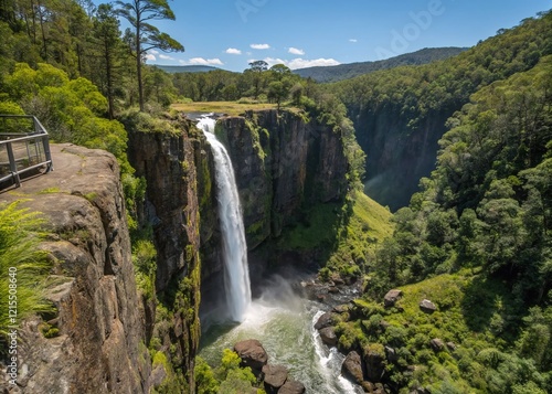 Stunning Tolmer Falls View from Observation Deck - BC Canada photo