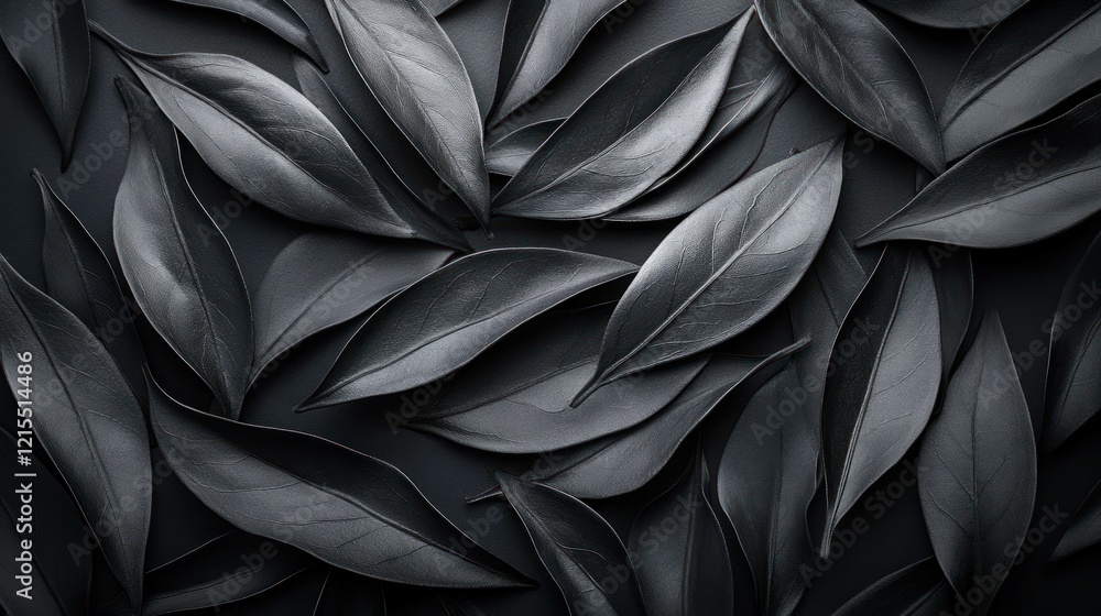 Dark leaves scattered, textured background, design element Dark leaves scattered, textured background, design element