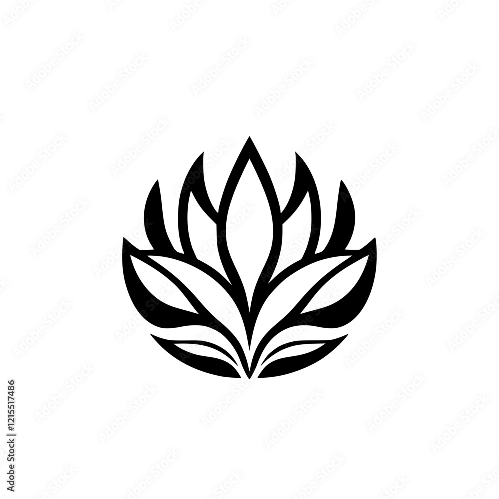 Elegant Black and White Lotus Flower Design: Minimalist Botanical Symbol, Perfect for Logos, Icons, and More Elegant Black and White Lotus Flower Design: Minimalist Botanical Symbol, Perfect for Logos, Icons, and More