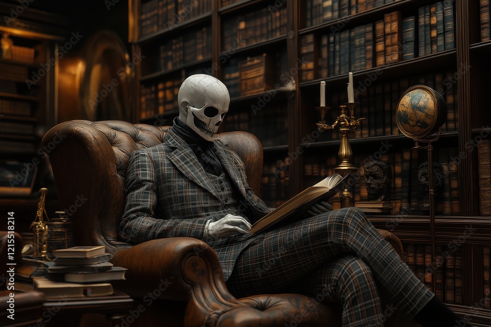 Dark Academia Aesthetic: Library, Skeleton, and Gothic Influences Dark Academia Aesthetic: Library, Skeleton, and Gothic Influences
