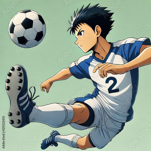 Skilled Soccer Player in Action