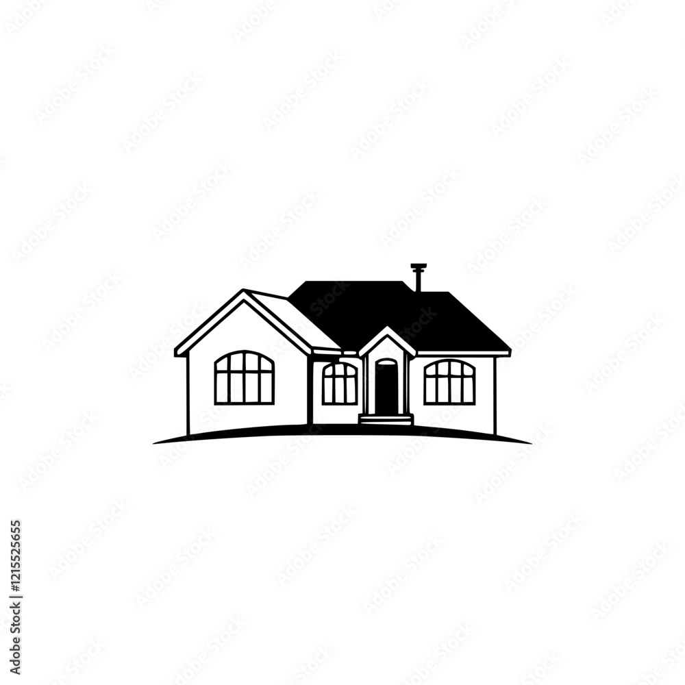Elegant Home Design: A Classic Suburban House - Real Estate, Property, and Residential Architecture Elegant Home Design: A Classic Suburban House - Real Estate, Property, and Residential Architecture