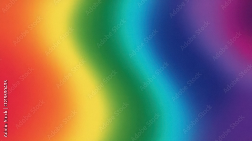 Fototapeta premium A vibrant, abstract wave of colors representing a spectrum from red to purple, creating an uplifting and energetic mood.
