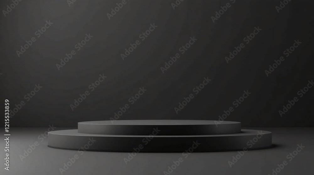 elegant black podium display for products elegant black podium display for products