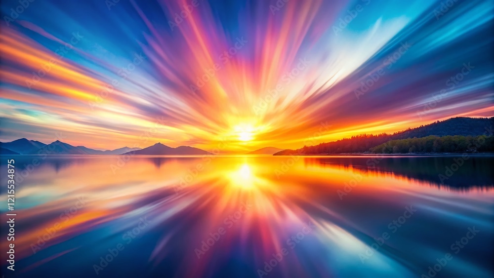 Obraz premium Smooth Flowing Abstract Gradient Background Panoramic Wallpaper