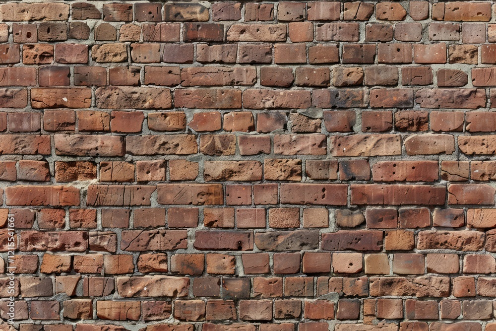 Fototapeta premium Image of Old brown brick wall. Texture for background usage