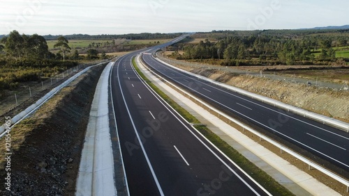 Autovía A-54 entre Lugo y Santiago de Compostela, Galicia