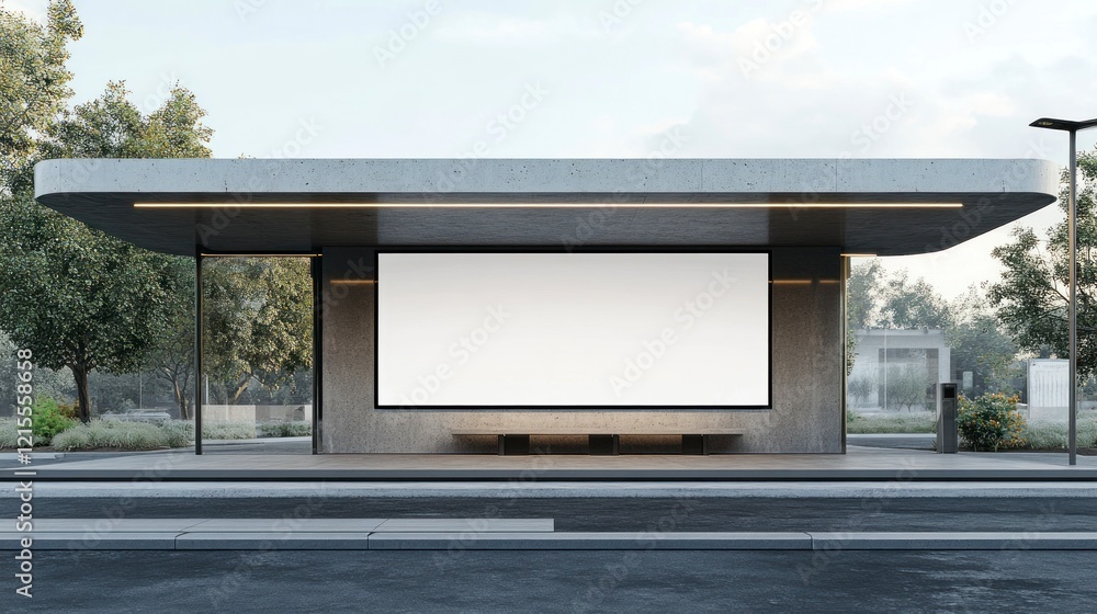 Urban digital advertising space city street mockup display modern environment eye-level view innovative design Urban digital advertising space city street mockup display modern environment eye-level view innovative design
