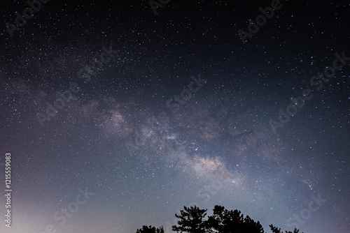 The milky way night sky photo