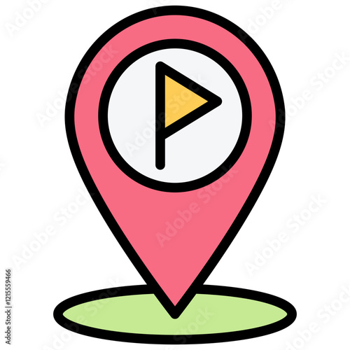 Marker Outline Color Icon Free Download Marker Outline Color Icon - GFXLoad
