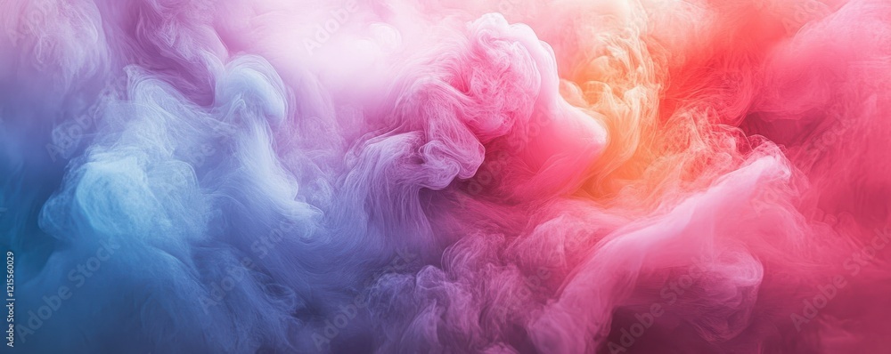 Colorful abstract smoke art with flowing pink and blue hues Colorful abstract smoke art with flowing pink and blue hues