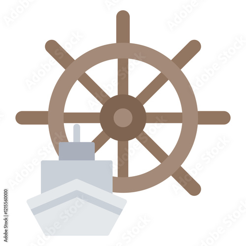 Rudder Flat Icon