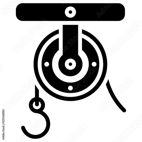 Pulley Glyph Icon