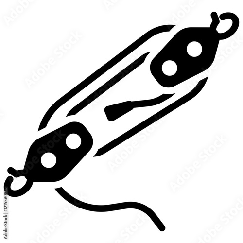 Boom Vang Glyph Icon