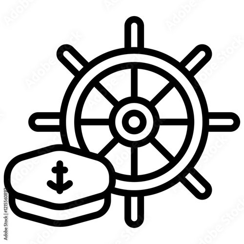 Skipper Outline Icon