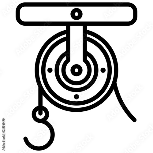 Pulley Outline Icon