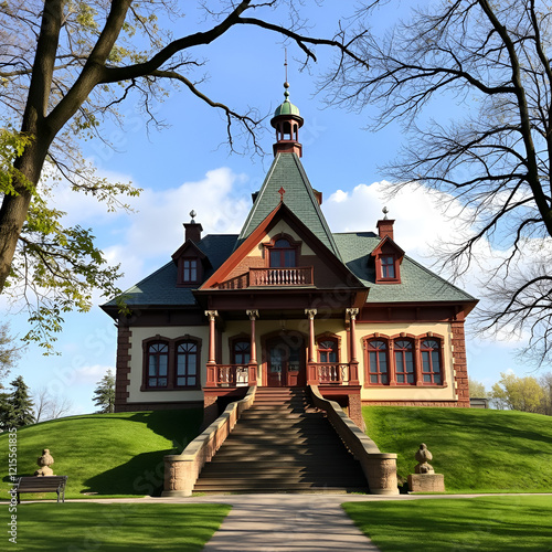 Oginsky Estate, Museum in Belarus. photo