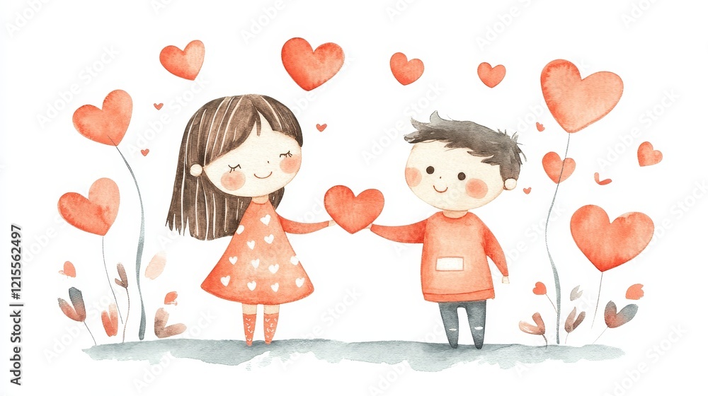 Valentine's day card overflowing with love