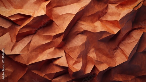 Wallpaper Mural Abstract brown crumpled paper texture Torontodigital.ca