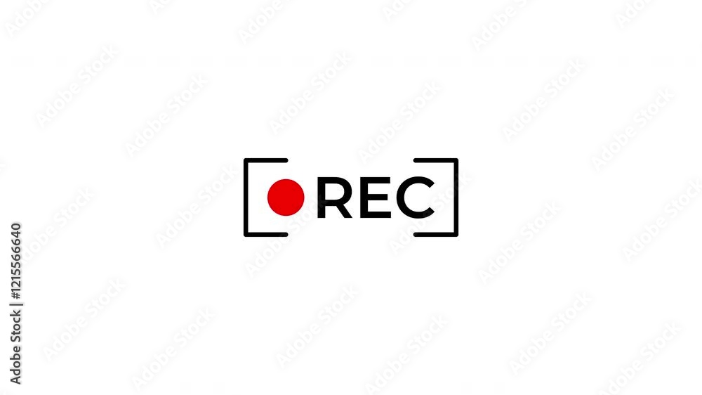 Record Button animation on transparent background. 4K Video Record Button animation on transparent background. 4K Video