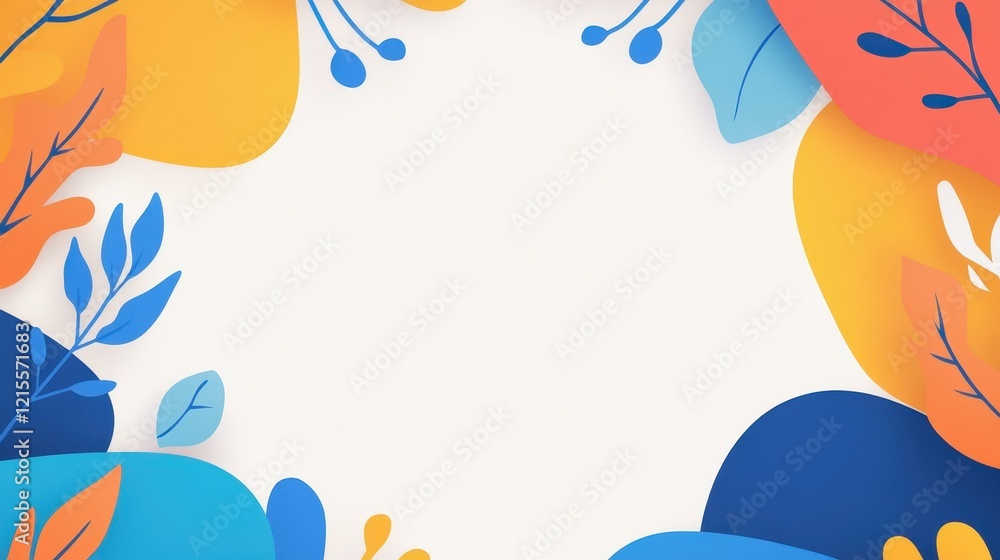 Modern flat vector illustration featuring abstract organic shapes, perfect for posters and social media graphics. Modern flat vector illustration featuring abstract organic shapes, perfect for posters and social media graphics.