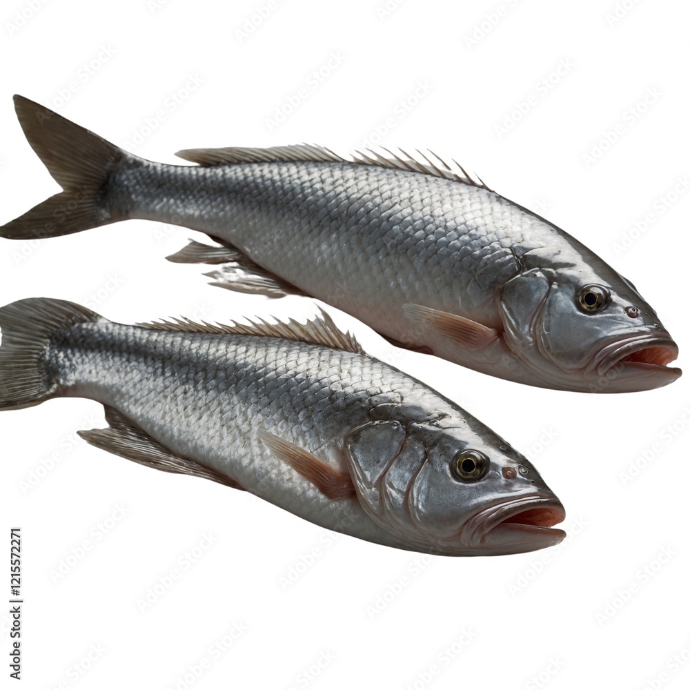 Pangasius fish on white background Pangasius fish on white background