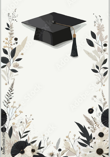 graduate with diploma, certificate of completion template vector, certificate of diploma, graduation cap and diploma