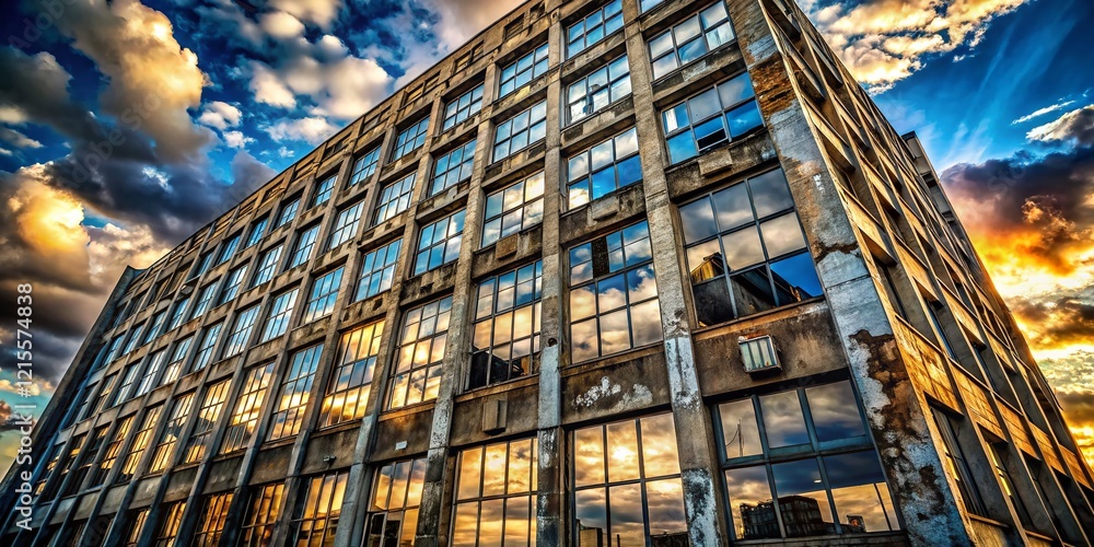 Fototapeta premium Urban Exploration: Skyscraper Reflection - Cityscape Architecture Photography