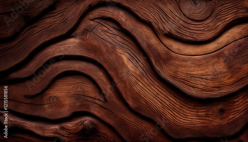 wavy old wooden brown background vintage premium wood texture closeup view antique brown wall surface