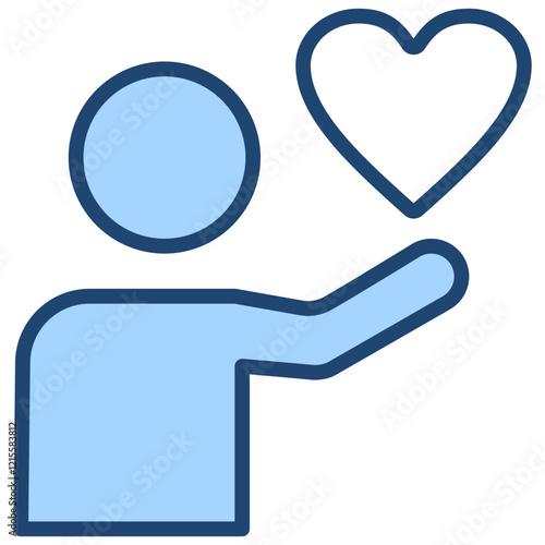 Affection Blue Icon