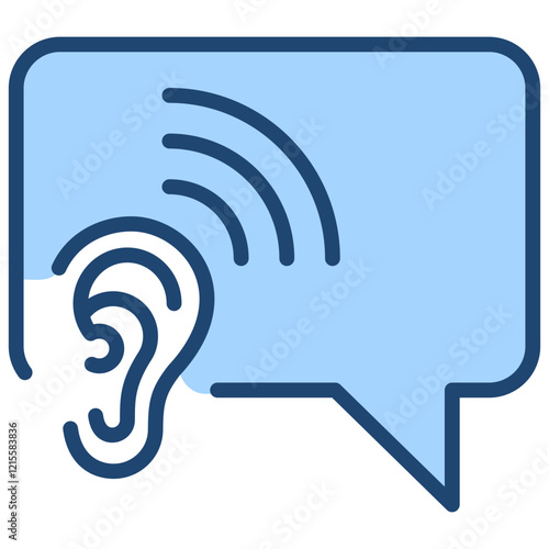 Listening Blue Icon