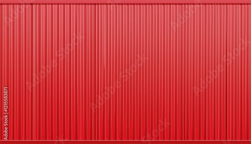 vector red metal roof siding warehouse metal wall texture sea cargo container wall top view iron waves panel front side industrial construction zinc materials pattern corrugated board fence