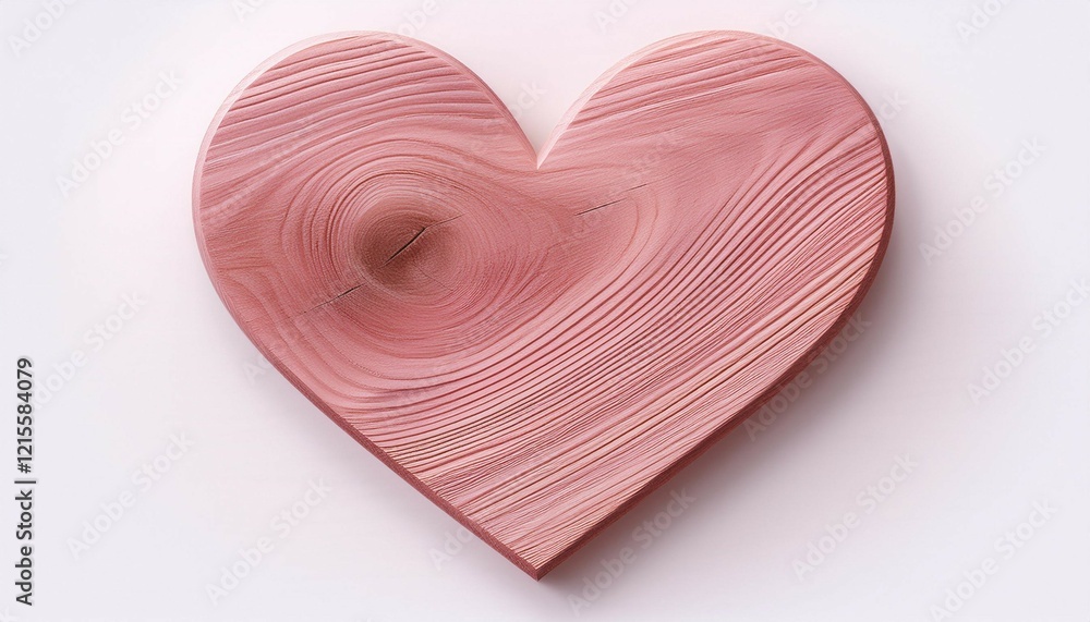 pink wooden heart shape cutout on a white background featuring a smooth texture and detailed grain design ideal for creative projects pink wooden heart shape cutout on a white background featuring a smooth texture and detailed grain design ideal for creative projects
