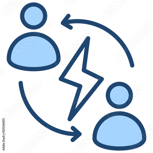 Conflict Blue Icon
