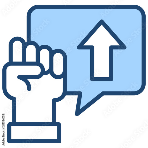 Motivation Blue Icon