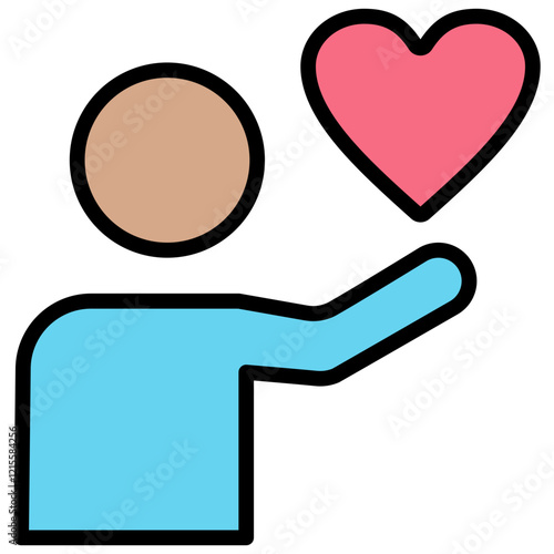 Affection Outline Color Icon