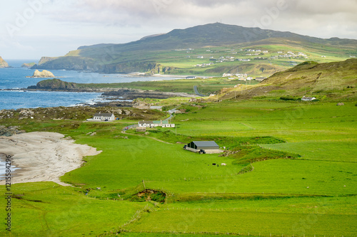 Portmor or Kitters Beach, Malin Head, Ireland's northernmost point, famous Wild Atlantic Way, coastal route. Wonders of nature. Numerous Discovery Points. Co. Donegal photo