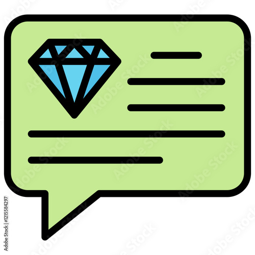 Values Outline Color Icon