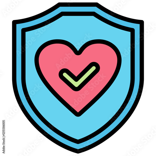 Trust Outline Color Icon