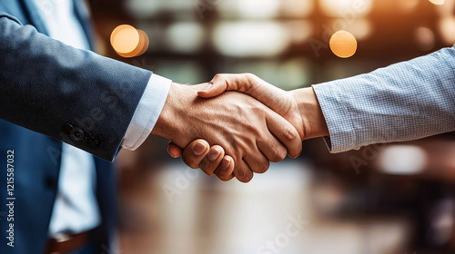Close-up of a Handshake: Business Deal, Partnership, and Collaboration Concept