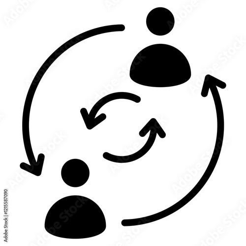 Interdependence Glyph Icon