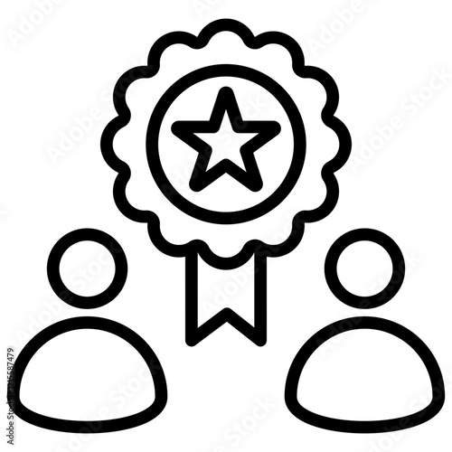 Commitment To Success Outline Icon