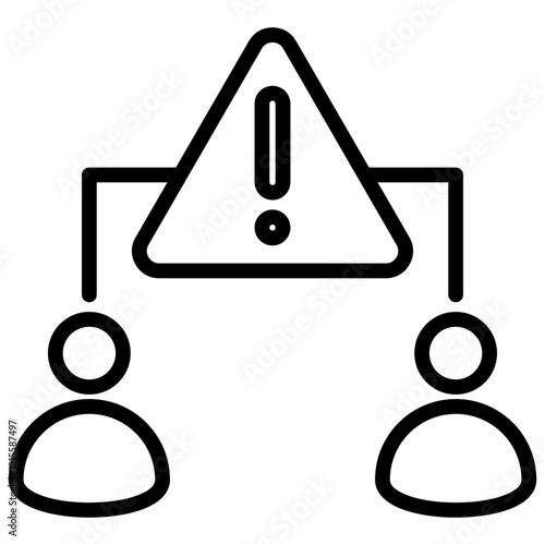 Shared Risks Outline Icon