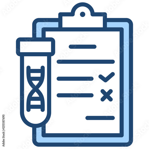 Dna Testing Blue Icon photo